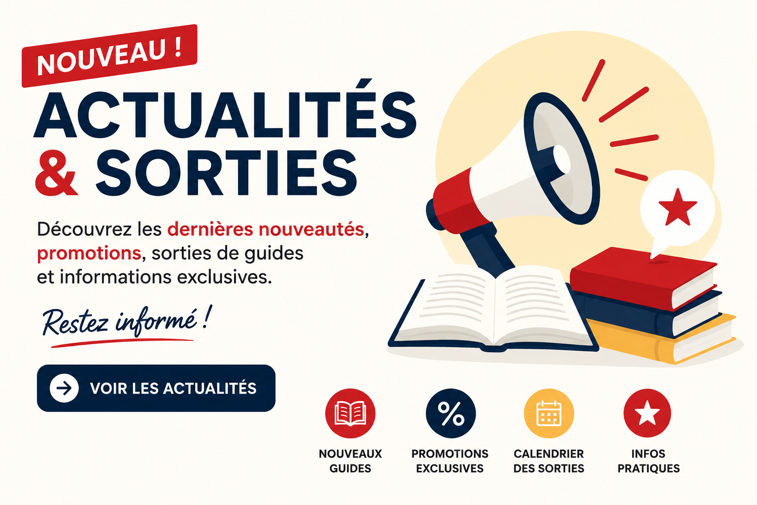 Actualités et sorties Patrick JAY : nouveautés, promotions, sorties de guides et informations exclusives